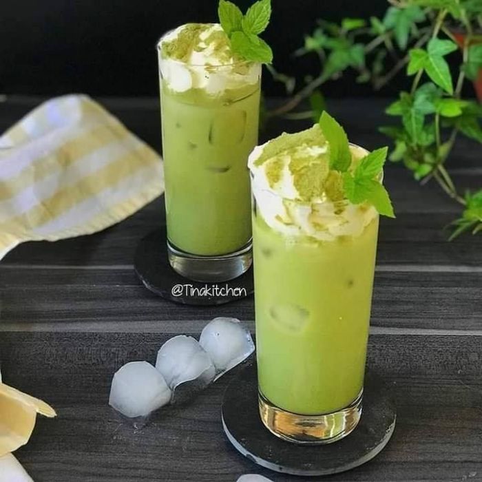 Resep Matcha Latte Dingin Simpel di Rumah