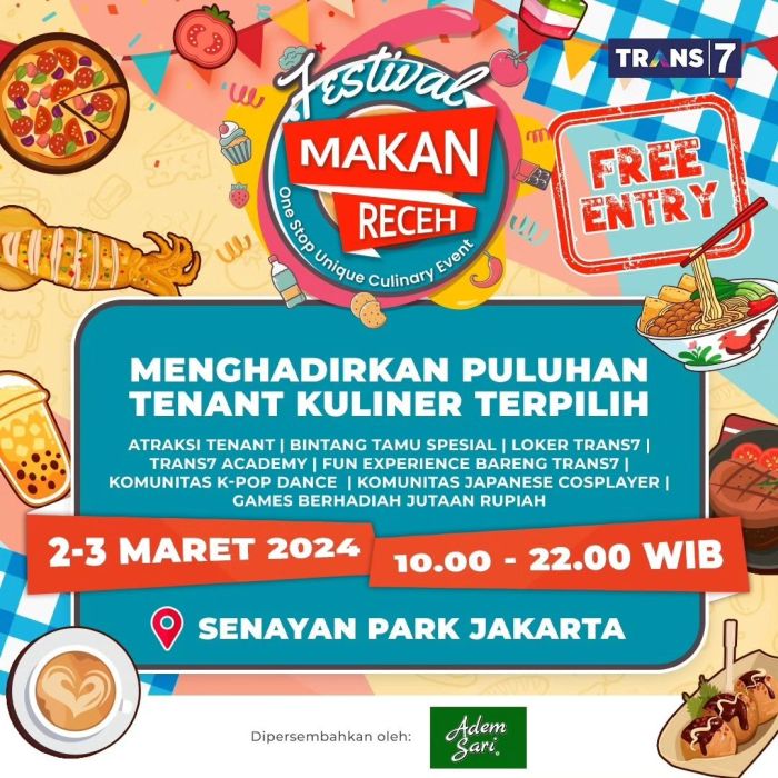 Kuliner jakarta tempat Festival Kuliner Terbesar Akan Digelar di Jakarta