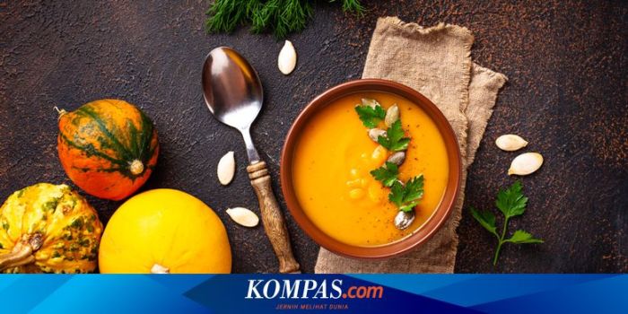 Sup Labu Kuning Tanpa Susu