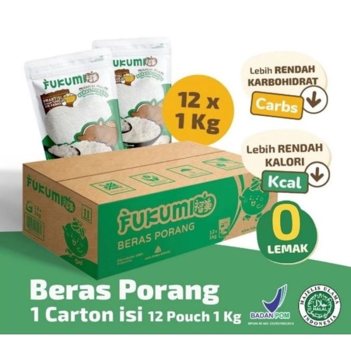 Jual Fukumi Konjac Beras Porang Nasi Shirataki Diet Keto 12 x 1 Kg ... Diet Keto Lokal: Rendang & Nasi Shirataki