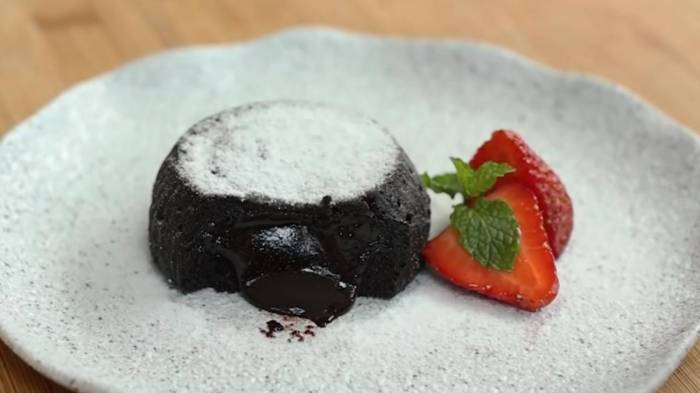 Choco Lava Cake 5 Bahan Tanpa Telur